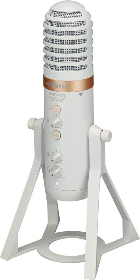 White Live Streaming Microphone With Mixerusb Interface Buy Best