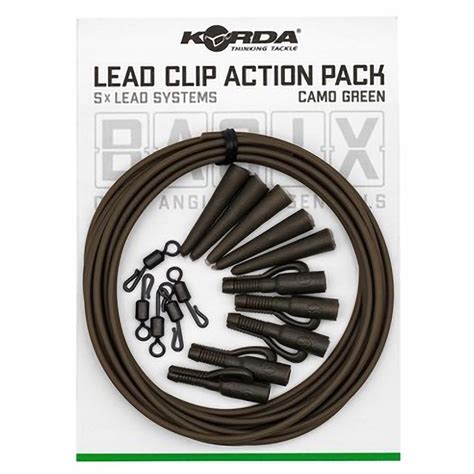 Zestaw Końcowy Z Bezpiecznym Klipsem Korda Basix Lead Clip Action Pack