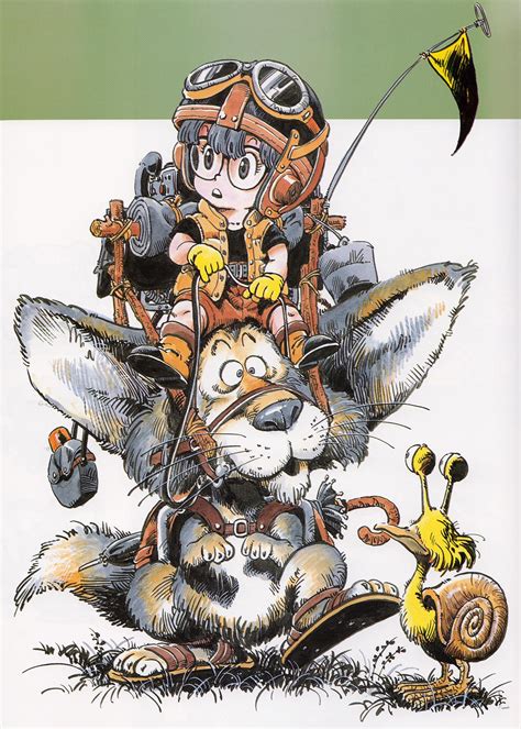 Arale's art from Akira Toriyama - The World Artbook : r/manga