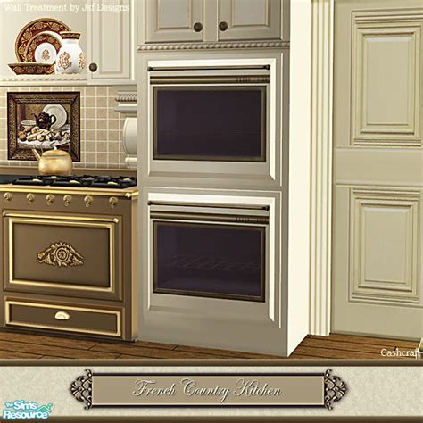 The Sims Resource French Country Kitchen Dbl Ovens Cream Recol