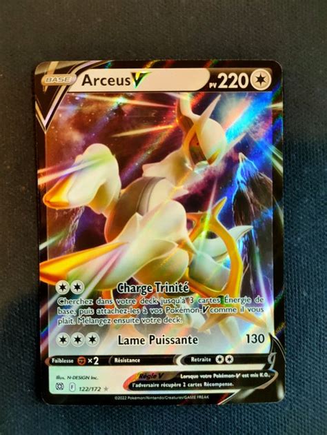 Carte Pokemon Arceus V Stars Tincelantes Fran Ais Fr Rare Kaufen Auf