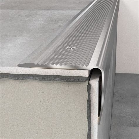 Proviston Treppenkantenprofil Aluminium 40 X 30 X 1200 Mm Silber