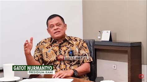 Bicara Soal Gugatan Presidential Threshold Gatot Nurmantyo Kritisi