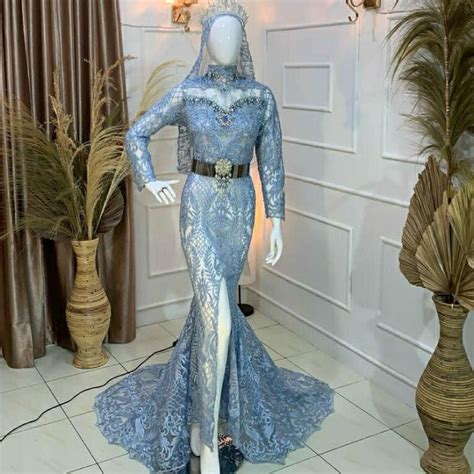 Baju Pengantin Royal Blue Songket Shop Tema Baby Blue Online Aug