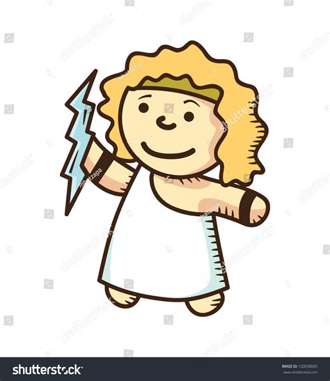 Zeus Cartoon Stock Vector Illustration 120038005 : Shutterstock