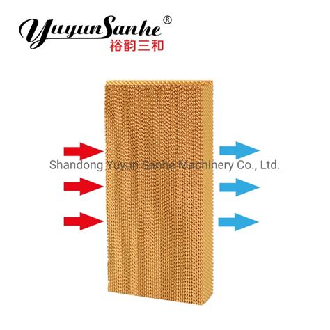 709070605090 Evaporative Cooling Pad Honeycomb Pad Cellulose Pad For