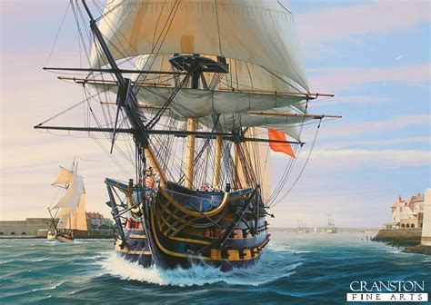 HMS Victory Departing Portsmouth By Ivan Berryman PC