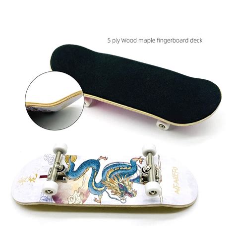 Profissional Fingerboard Mini Skate Maple Rocker Duplo Criativo