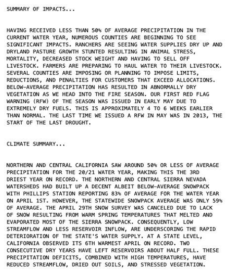 Drought & Wildfire conditions – BigSurKate