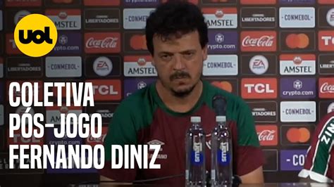 COLETIVA FERNANDO DINIZ TÉCNICO VÊ FALTA DE CONTROLE AO FLUMINENSE E