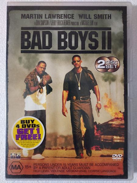 Bad Boys Ii Dvd Movie Used Reptile Direct Australia