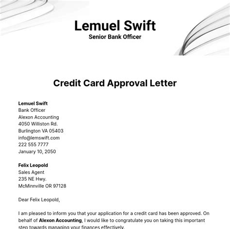 Free Approval Letter Templates And Examples Edit Online And Download