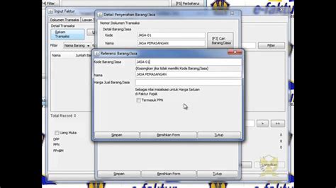 Input Faktur Pajak Keluaran Dan Pajak Masukan Pada Efaktur - Riset