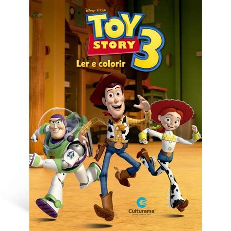 Livro GIGANTE LER E COLORIR TOY STORY Livros De Literatura Infantil