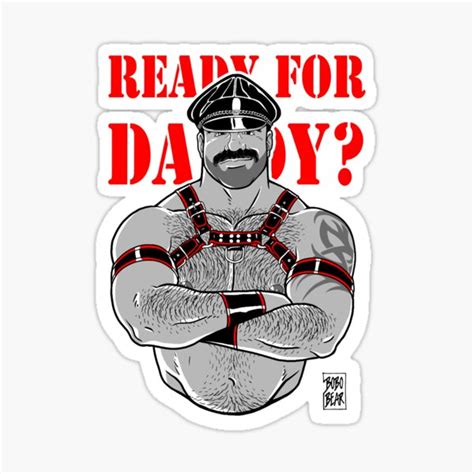 Porn Artist Illustration Ready For Daddy Red Details Cool Sticker For Sale By DouglasBolden