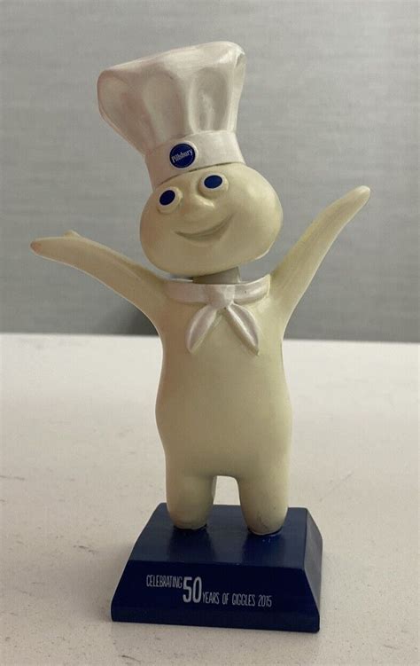 Collectible Pillsbury Doughboy 50th Anniversary 2015 Bobble Head 6” Figurine Ebay