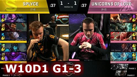 Splyce Vs Unicorns Of Love Game 3 S7 EU LCS Spring 2017 Week 10 Day 1