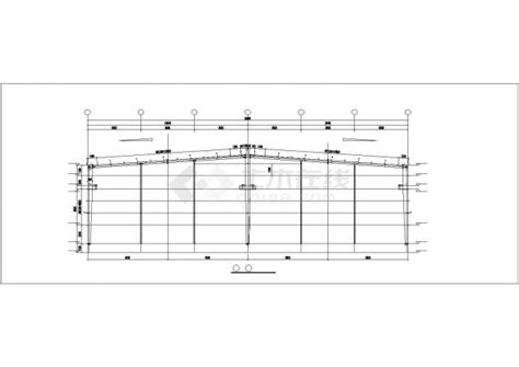 福建某机械公司钢结构设计cad方案图钢框架结构土木在线