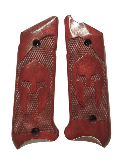 Rosewood Spartan Ruger Mark Iv Grips Checkered Engraved Textured Ls Grips