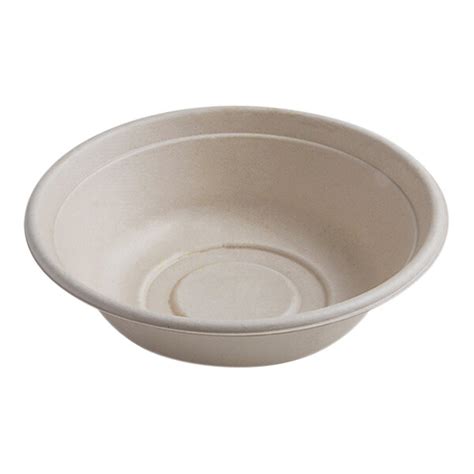 Fineline 43RB32 Conserveware 32 Oz No PFAS Added Tan Bagasse Round