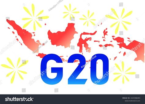 Text Illustration G20 Indonesia Map Decoration Stock Vector (Royalty ...