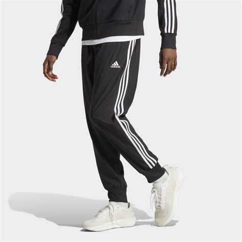 Adidas Aeroready Essentials Tapered Cuff Woven 3 Stripes Pants Black