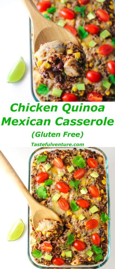 Chicken Quinoa Mexican Casserole Tastefulventure