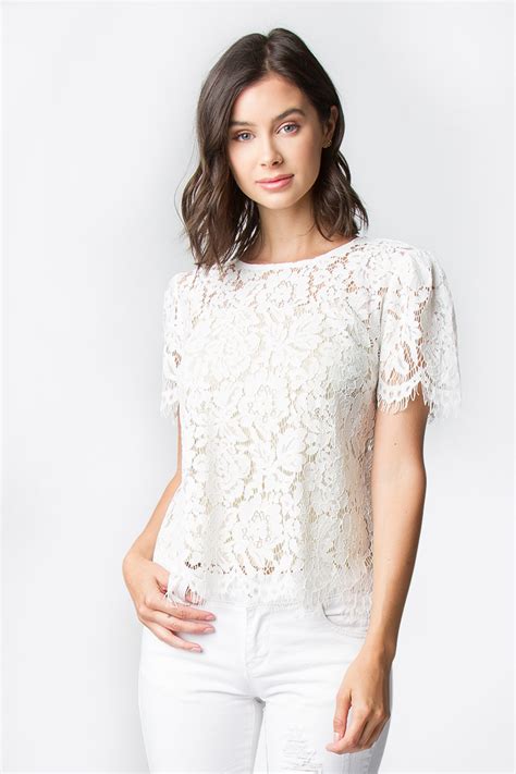 Ivory Lace Top Mariage