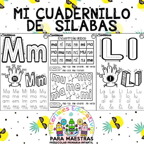 Mi Primer Cuadernillo de Sílabas Materiales Educativos GRATUITOS