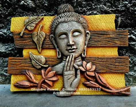 Artist Chandra Rawal Buddha Siporex Relief Mural