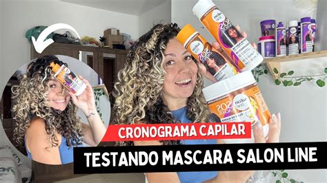 Cronograma capilar testando lançamento de Salon line Máscara óleo de