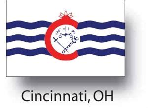 Cincinnati Flag, City of | City flags, Ohio flag, Cincinnati