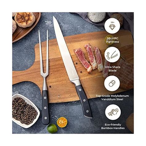 Oaksware Carving Set Piece Carving Knives Set Includes Inch