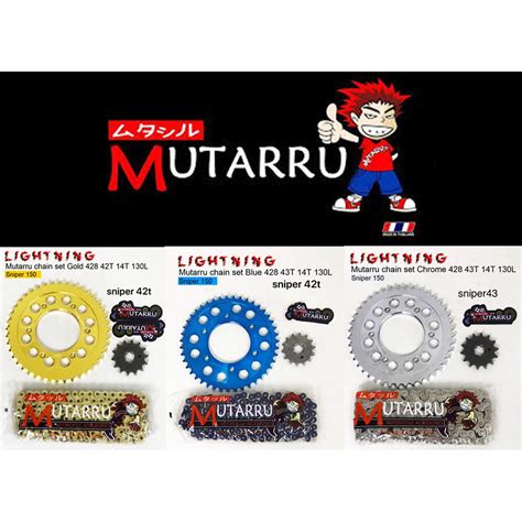 Sniper150 Sniper155 Mutarru Chain Set Sniper150 LC150 LC155 Mutarru