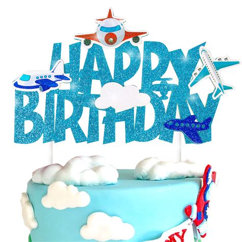 Buy Airplane Cake Topper Airplane Birthday Party Supplies Airplane