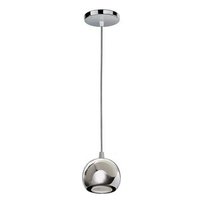 LUZ DESING Colgante 1 Luz Cromo Moderno Deco Bocha 9cm Apto Led Gu10