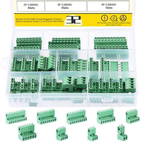 Buy Mardatt Sets Male Female Pluggable Terminal Blocks Connector