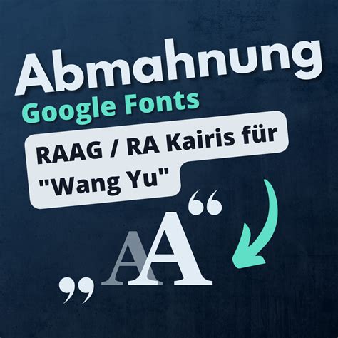 Google Fonts Abmahnung Von RAAG SO Reagierst Du Richtig