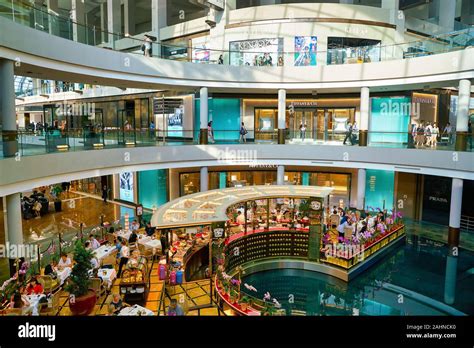 Singapore Circa April 2019 Interior Shot Of The Shoppes At Marina