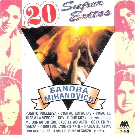 Carátula Frontal de Sandra Mihanovich 20 Super Exitos Portada