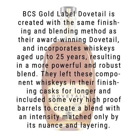 Buy Barrell Craft Spirits Gold Label Dovetail Whiskey | Great American Craft Spirits