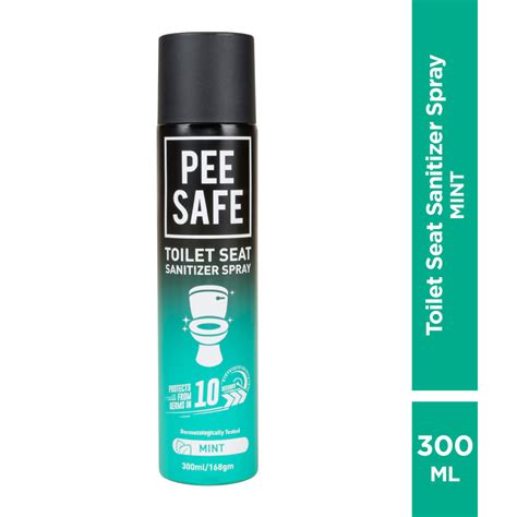 Buy Pee Safe Toilet Seat Sanitizer Spray Mint 300 Ml Online Purplle