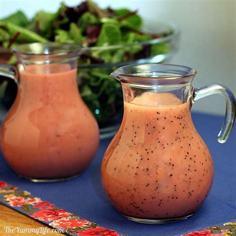 Creamy Raspberry Poppy Seed Dressing Raspberry