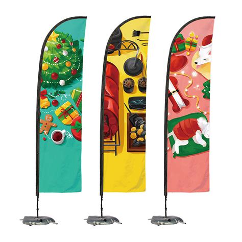 Flying Beach Feather Flag Promotional Advertising Outdoor Banner With