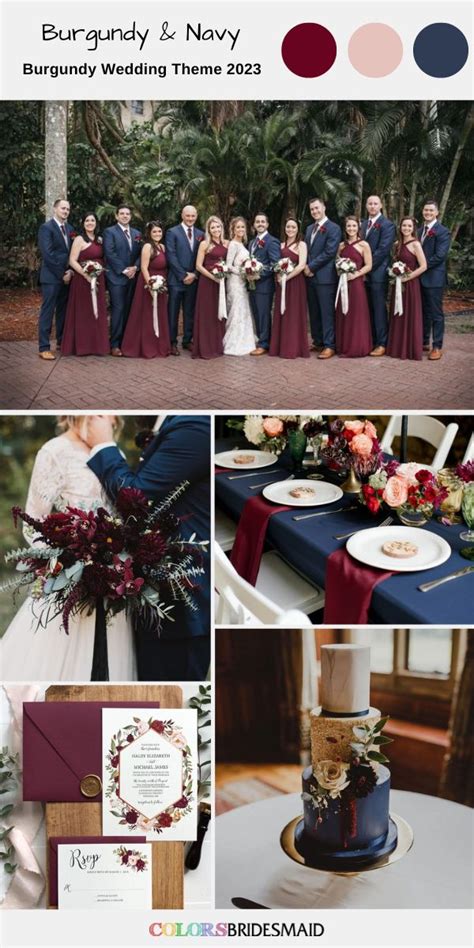 Best 8 Burgundy Wedding Theme Color Combos For 2023 Burgundy Wedding