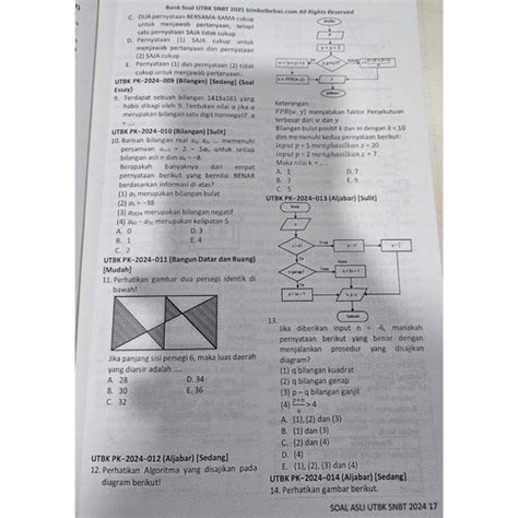 Jual Paket 4 Buku UTBK SNBT 2025 Soal Asli Dan Pembahasan UTBK SNBT