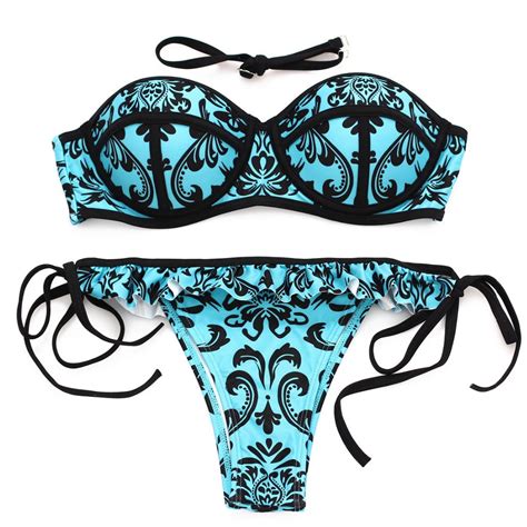 2017 Sexy Brazilian Women Swimsuit Print Bikini Floral Swimsuit Women