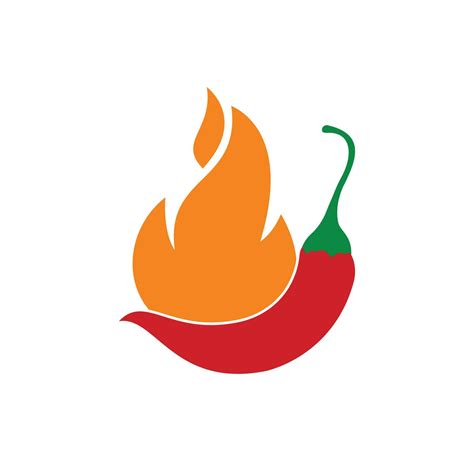 Hot Chili Vector Logo Design Concept Fire Chili Logo Symbol Spice Food Symbol Icon 10950205