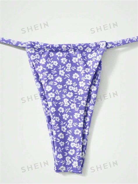 SHEIN Swim Vcay Triangel Bikini mit Blümchen Muster SHEIN Schweiz