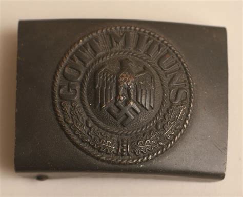 Regimentals GERMAN WWII ARMY ENLISTED MANS BUCKLE IN DARK GREY